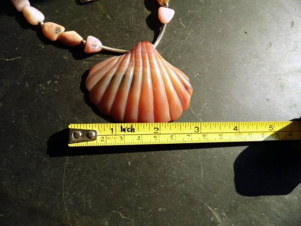 Kette, Pink Opal, Anden, Obsidian, Mahagoni Obsidian, braun, Muschel, Silber